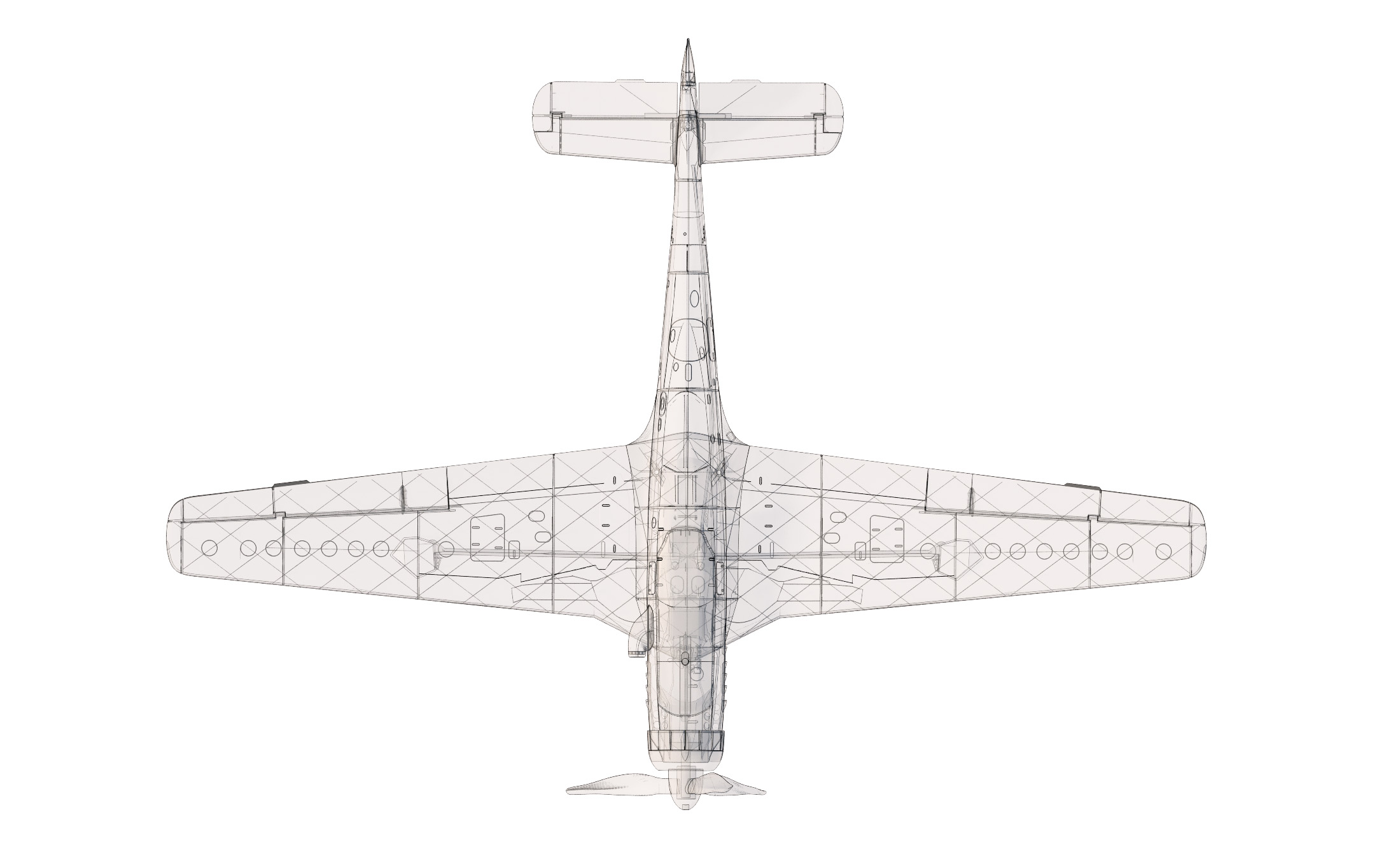 3D vytištěný model FOCKE-WULF TA 152 H