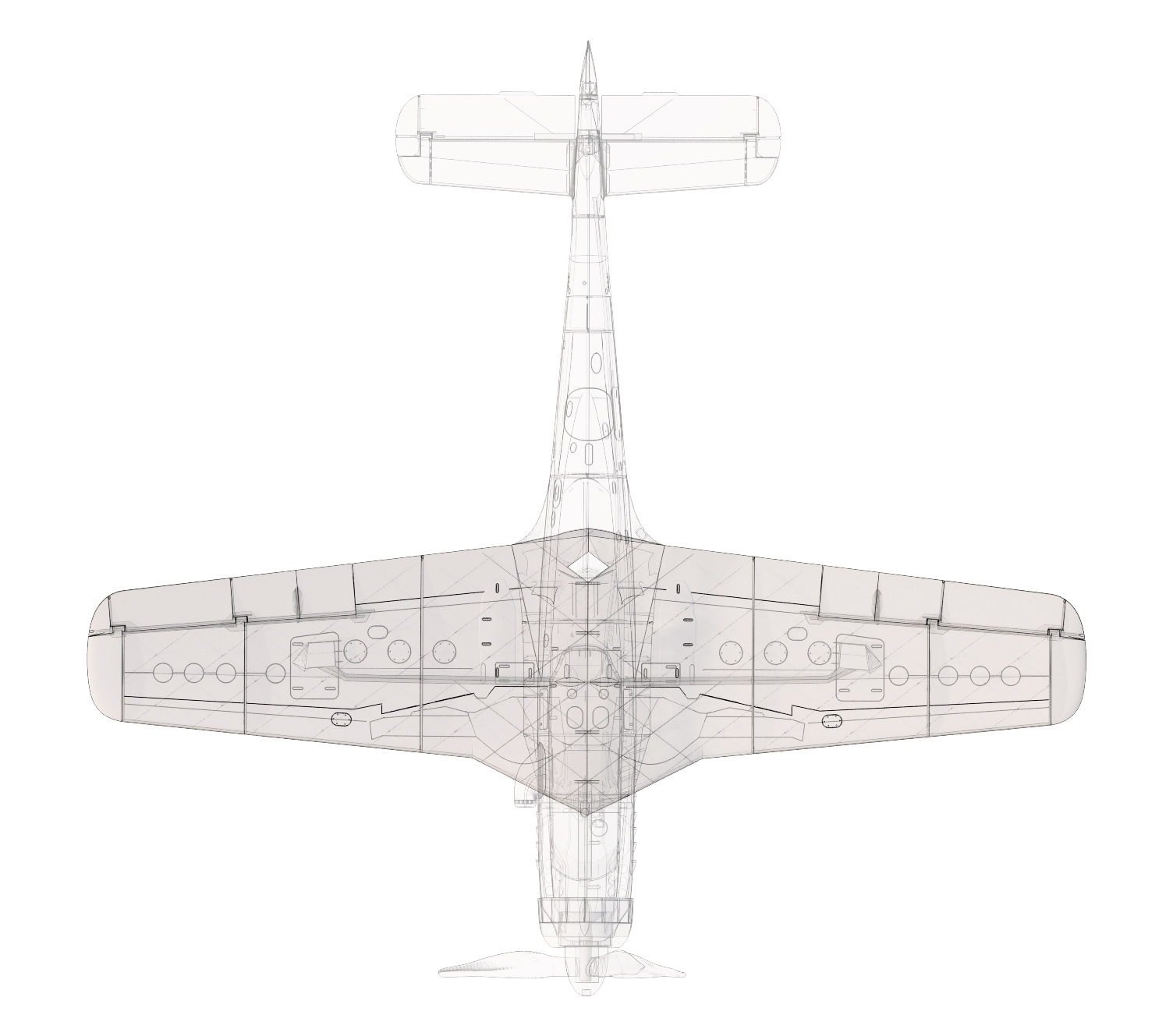 3D vytištěný model FOCKE-WULF TA 152 C