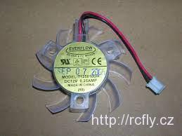 Bezrámový Ventilátor 50x50x10mm 12V/0,25A