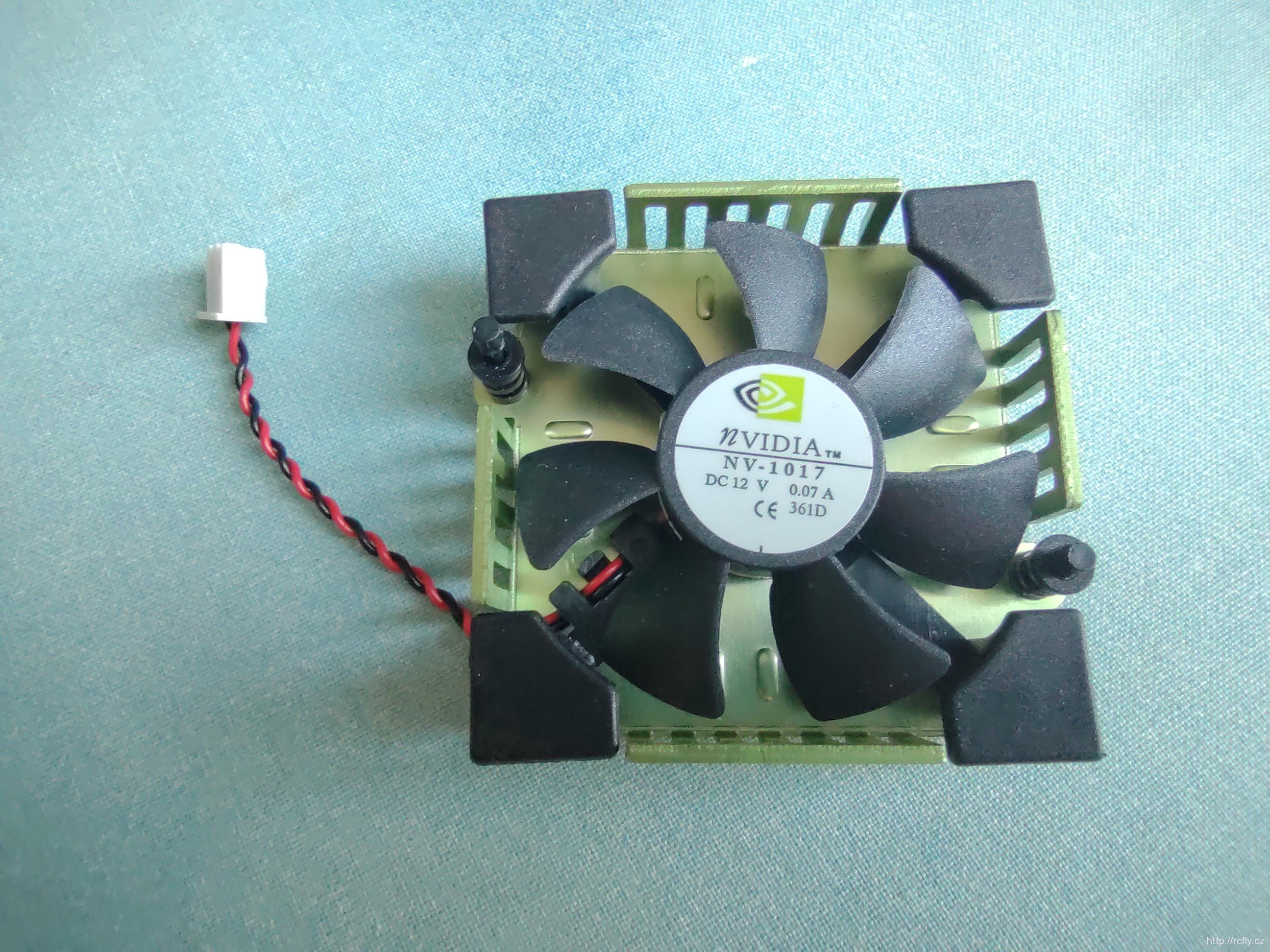 Ventilátor nVidia NV-101712V/0,07A na chladiči 52x52mm