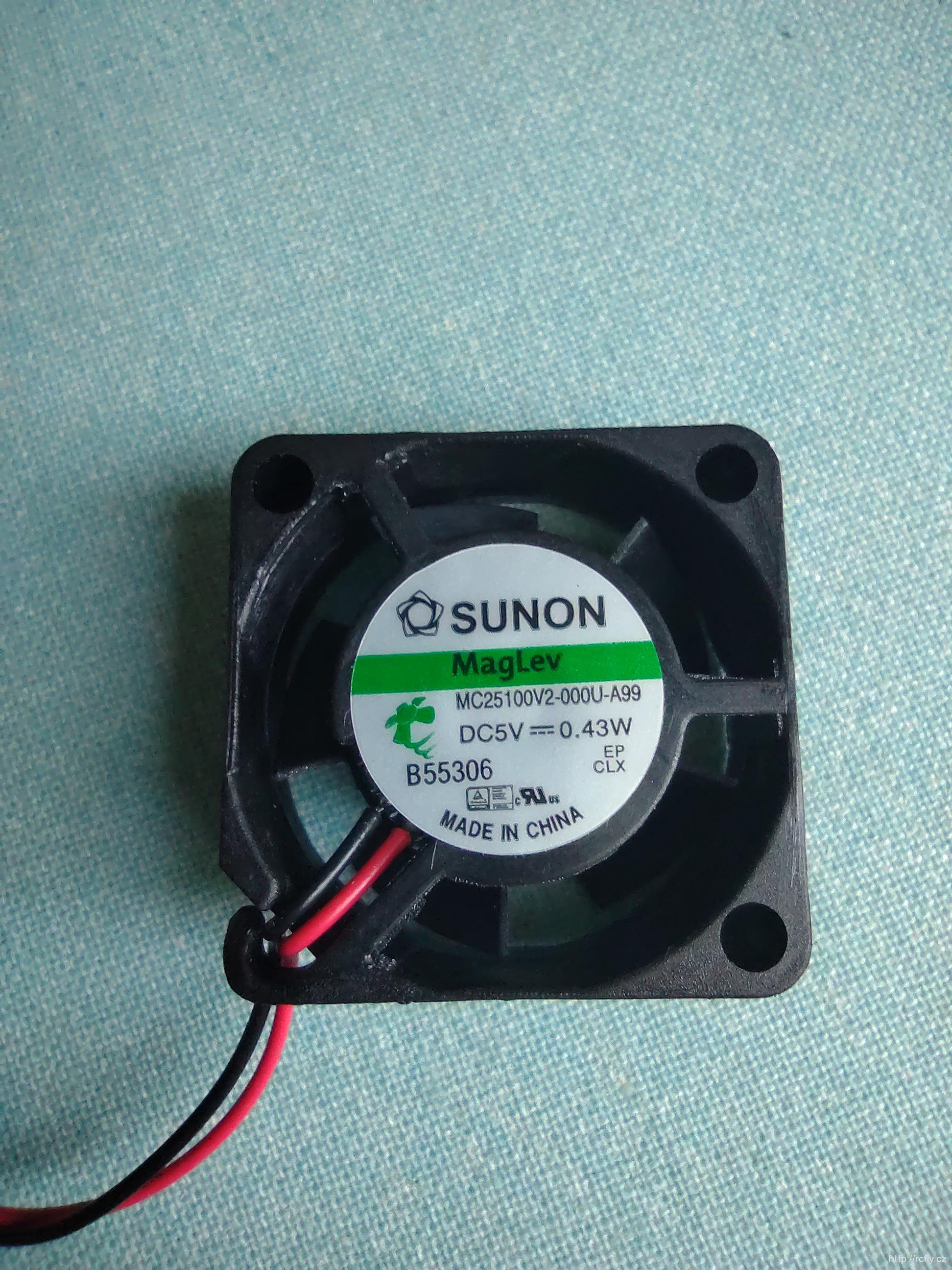 Ventilátor SUNON 25x25x10mm 5V/0,43W
