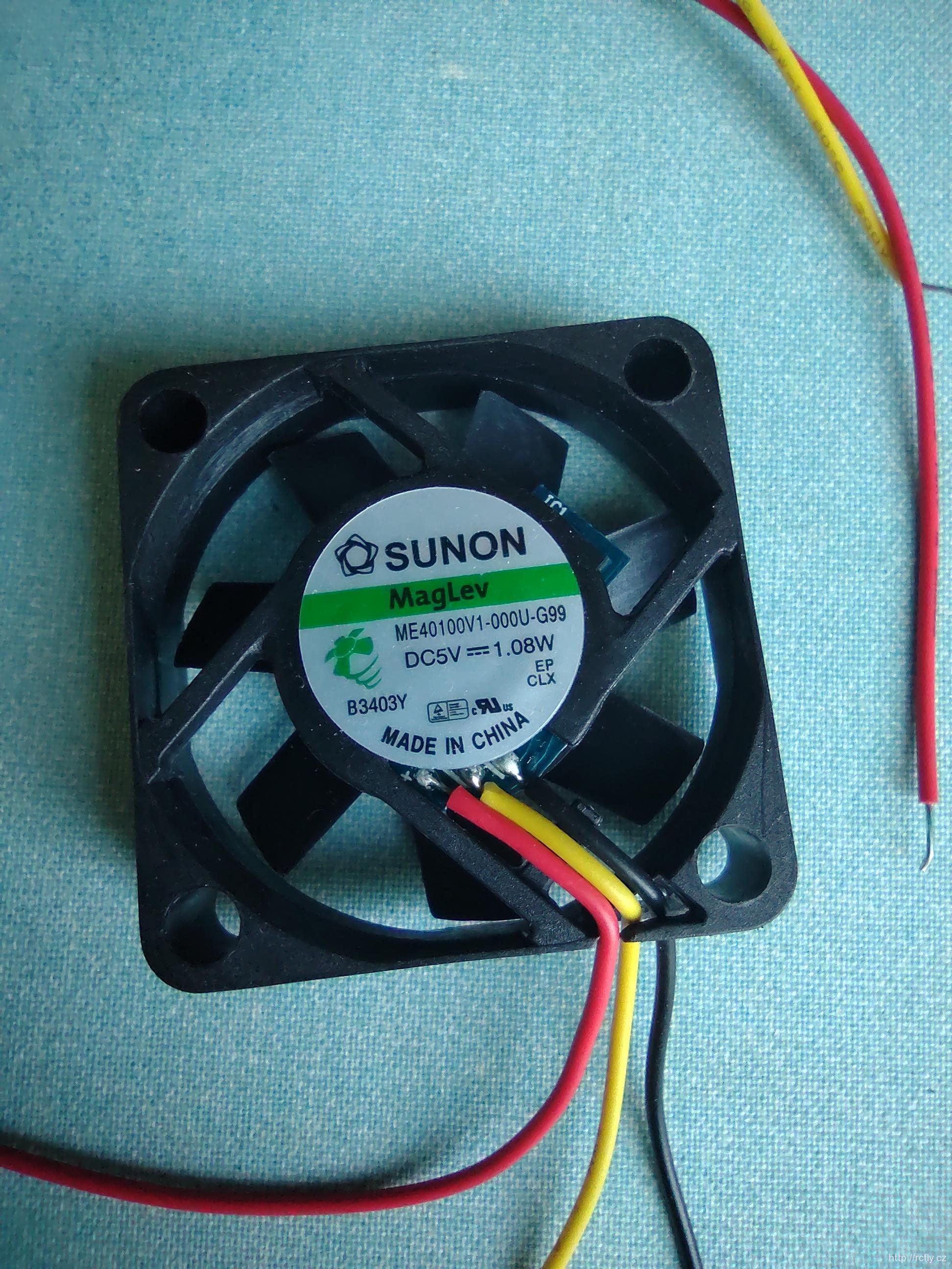 Ventilátor SUNON 40x40x10mm  DC5V-1,08W