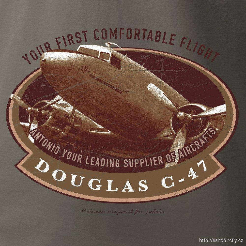 ANTONIO-Tričko s dopravním letadlem Douglas C-47 SKYTRAIN vel.S