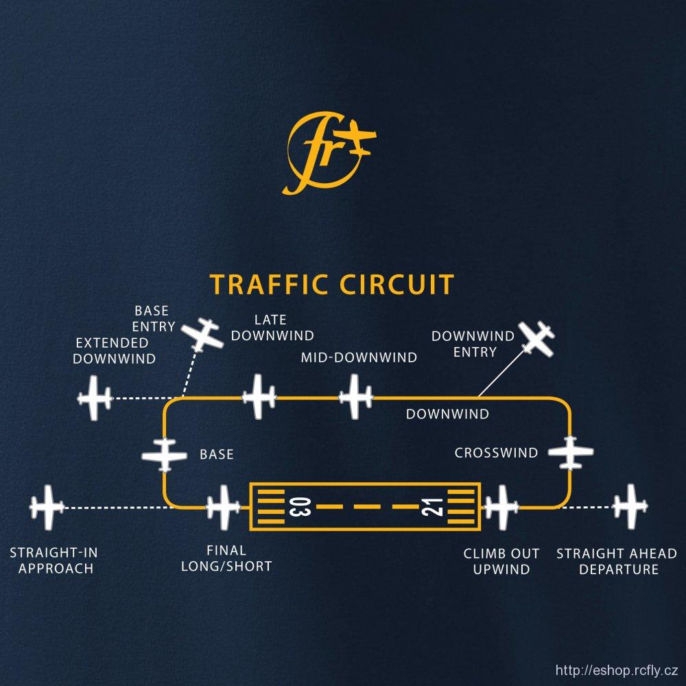 ANTONIO-Tričko s letovým okruhem letiště CIRCUIT vel.L