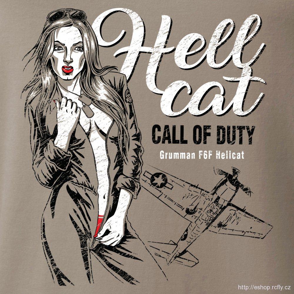 ANTONIO-Tričko s "nose art" HELLCAT vel.XXL