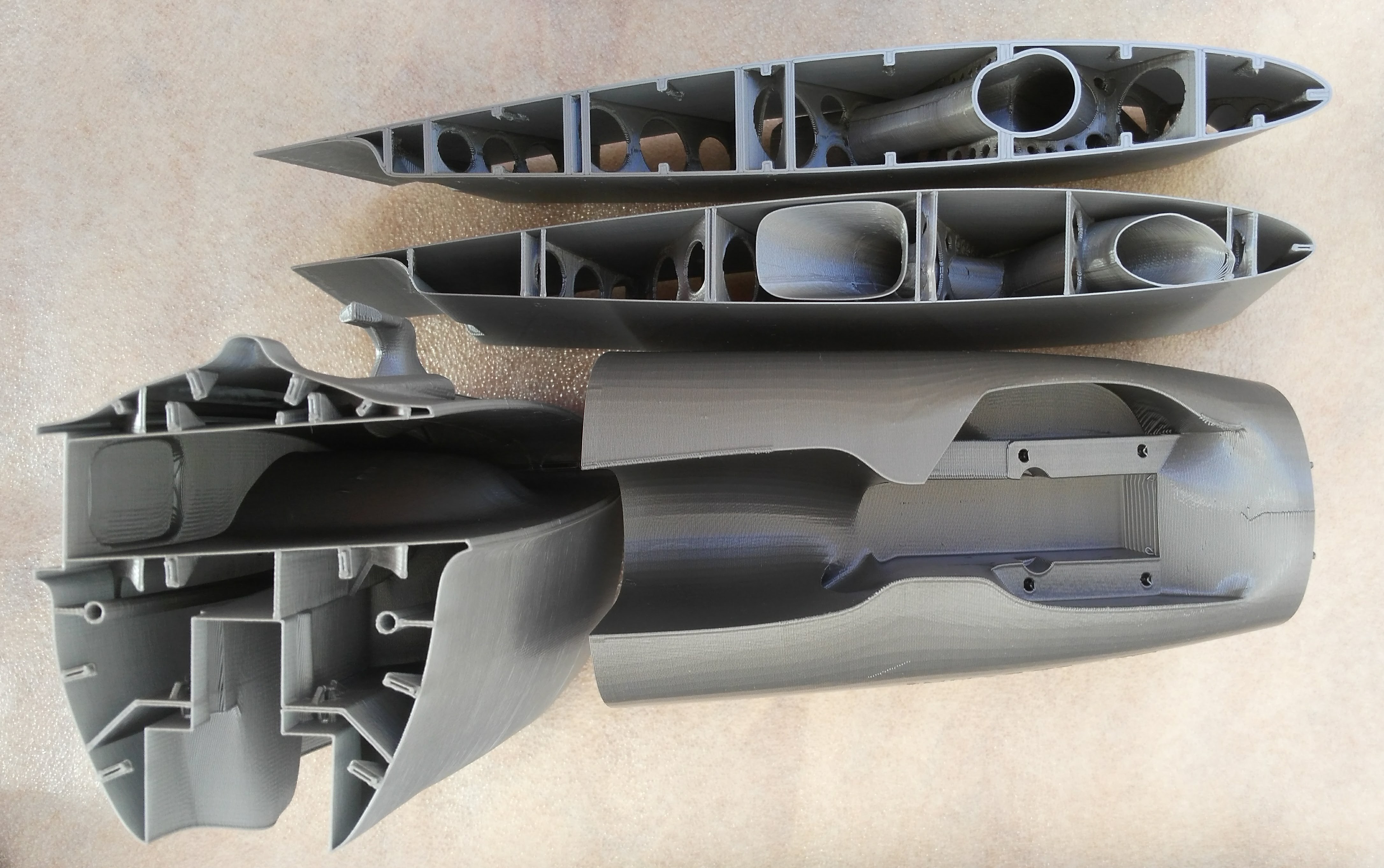 3D vytištěný model Lockheed P-38 Lightning