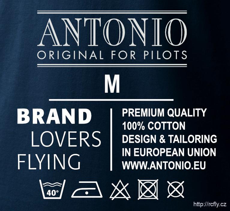 ANTONIO-Tričko s letadlem EXTRA 300 BLUE Vel.XL