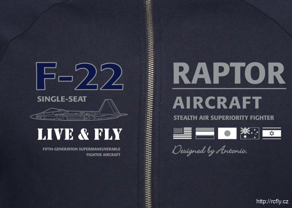 ANTONIO- Mikina letecká RAPTOR AIRCRAFT Vel. M