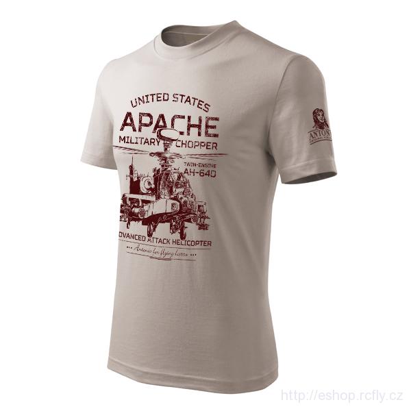 ANTONIO- Tričko s bojovým vrtulníkem APACHE AH-64D vel.M