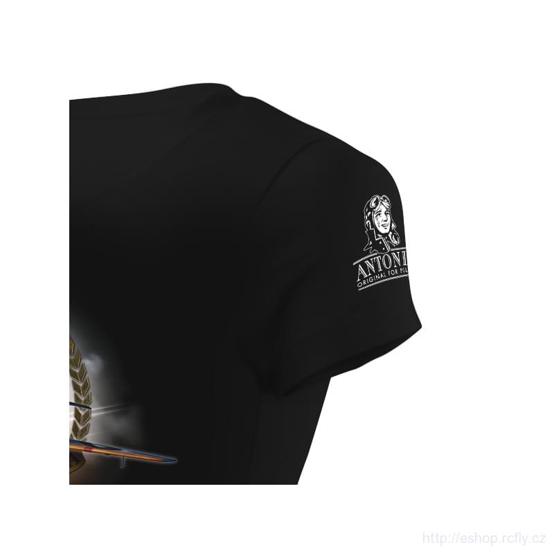 ANTONIO-Dámské tričko stíhač SPITFIRE MK-VIII.vel.L