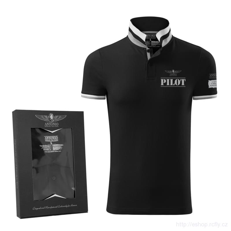 ANTONIO-Polokošile PILOT BLACK vel.L