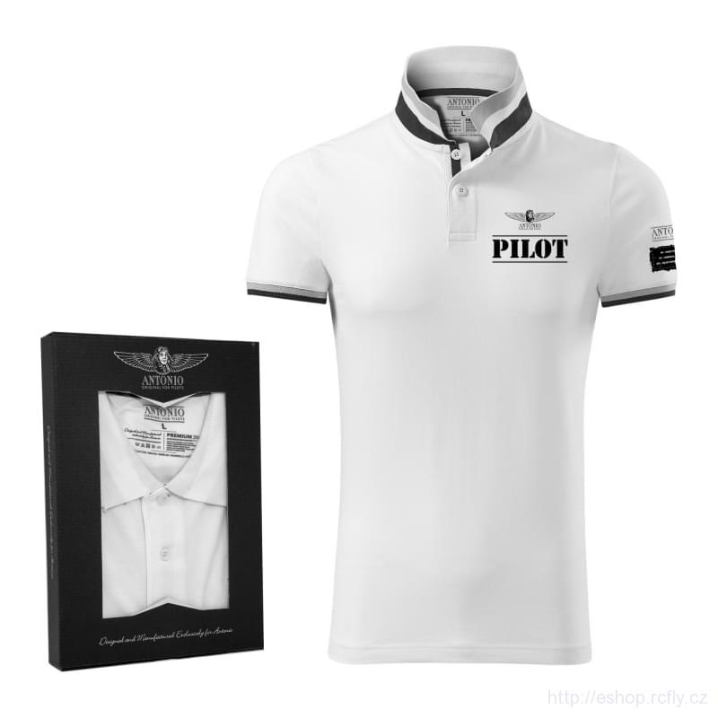 ANTONIO-Polokošile PILOT White vel.L