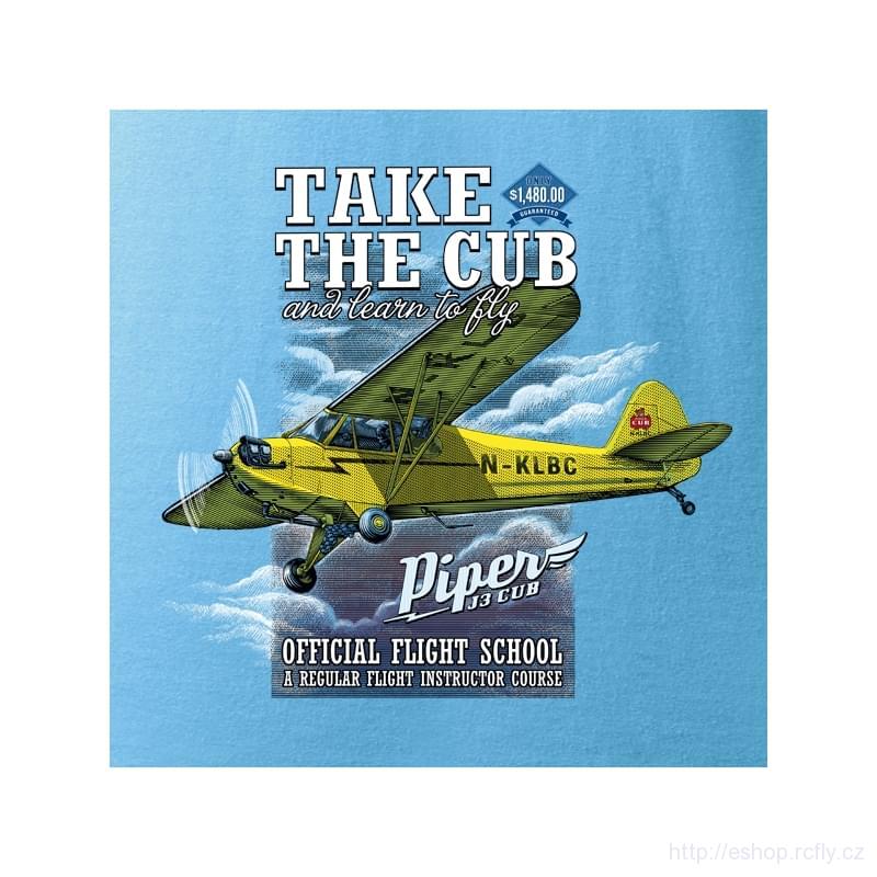 ANTONIO-Tričko s letadlem PIPER J-3 CUB vel.XXL