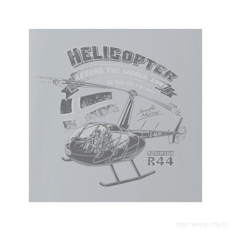 ANTONIO-Tričko s vrtulníkem ROBINSON R-44 vel.XL