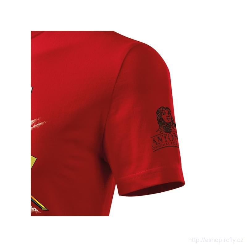 ANTONIO-Tričko s letadlem EXTRA 300 red vel.M