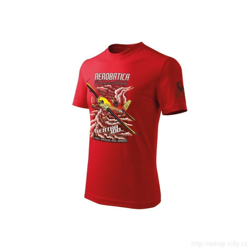ANTONIO-Tričko s letadlem EXTRA 300 red vel.L