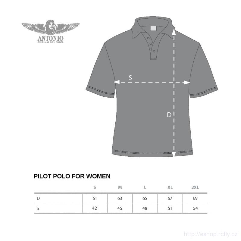 ANTONIO- Dámská Polokošile PILOT BL vel.L