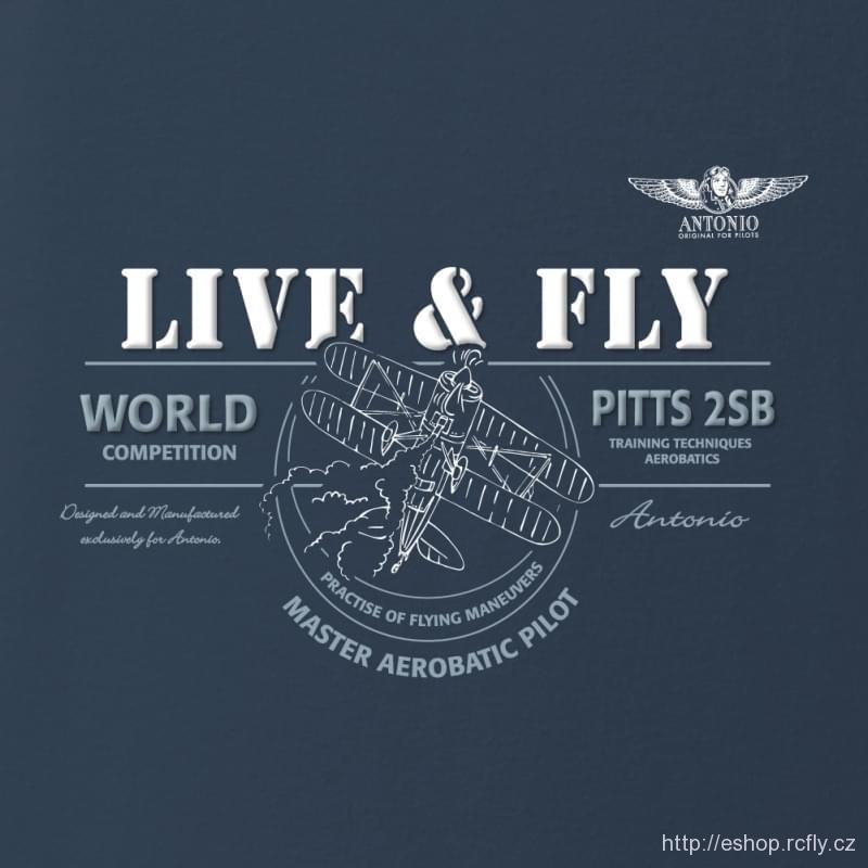 ANTONIO-Tričko s akrobatickým dvouplošníkem PITTS-2SB vel.XL