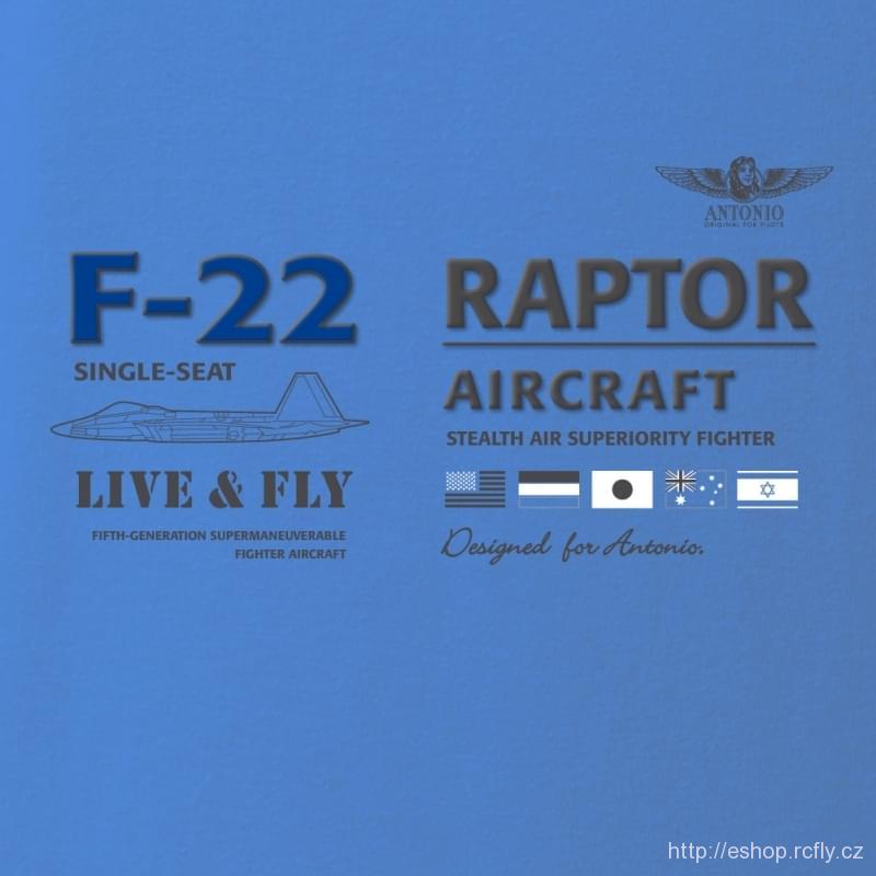 ANTONIO-Tričko se stíhačkou RAPTOR vel.L