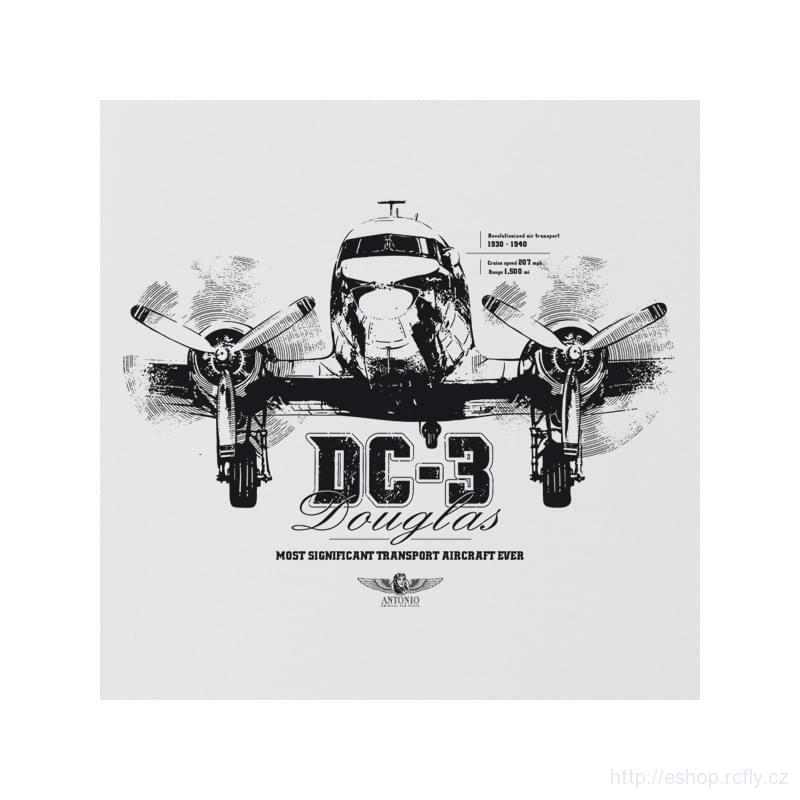 ANTONIO-Dámské DOUGLAS DC-3 letecké tričko vel.S