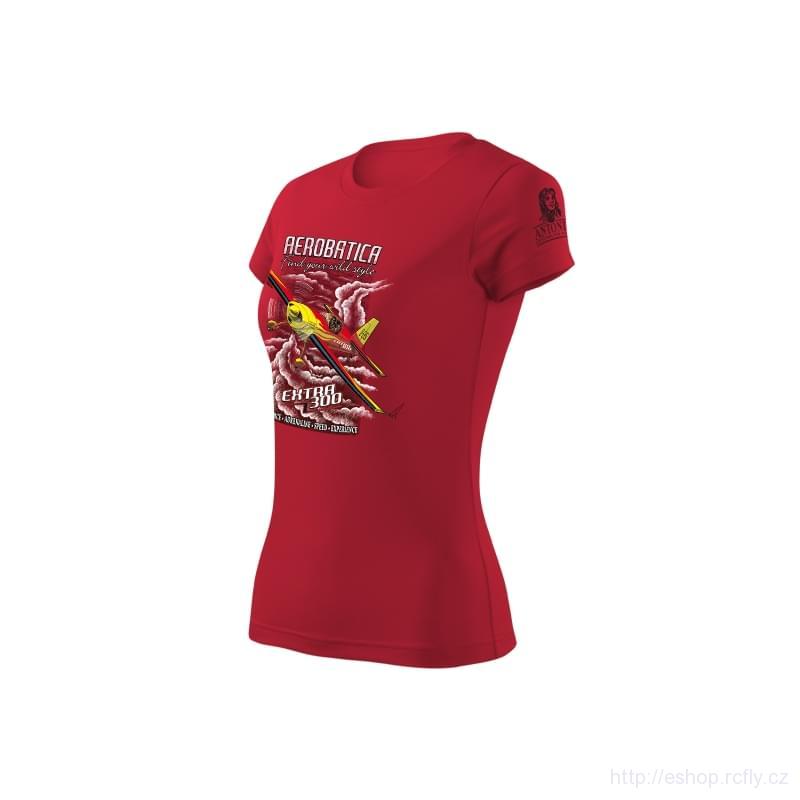 ANTONIO-Dámské tričko EXTRA 300 RED vel.XL