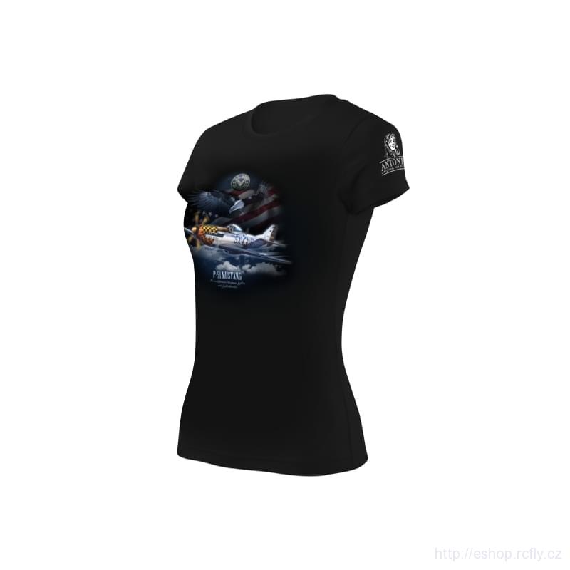 ANTONIO-Dámské tričko P-51 MUSTANG vel.XXL