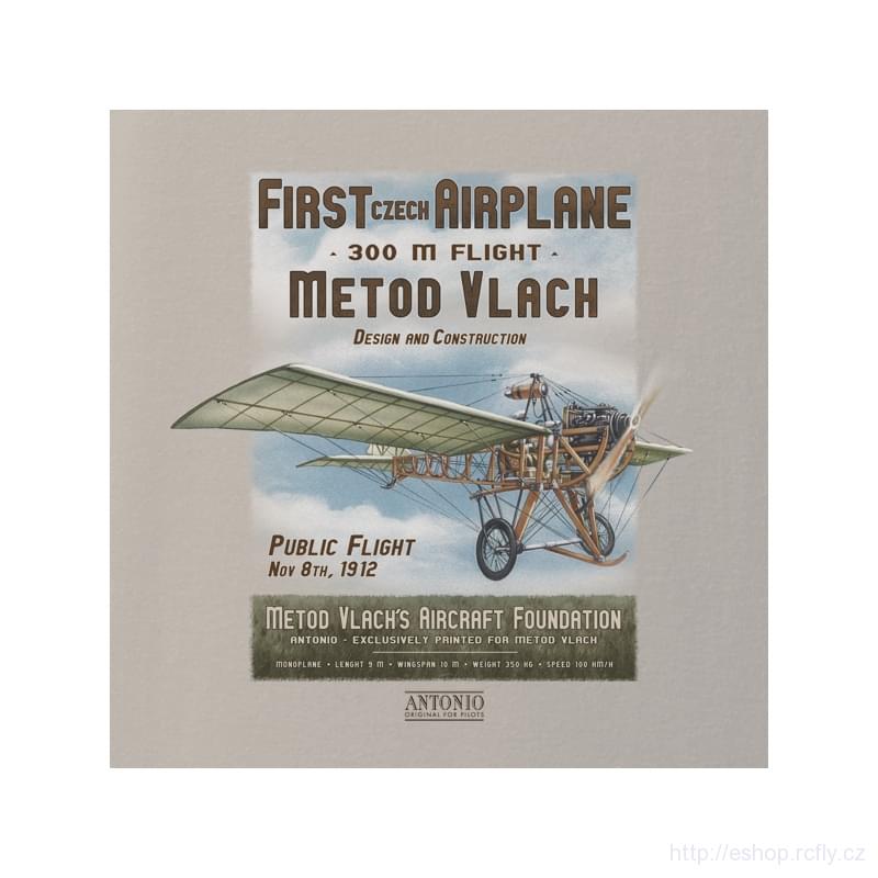 ANTONIO-Tričko českého letce METODĚJE VLACHA vel.L