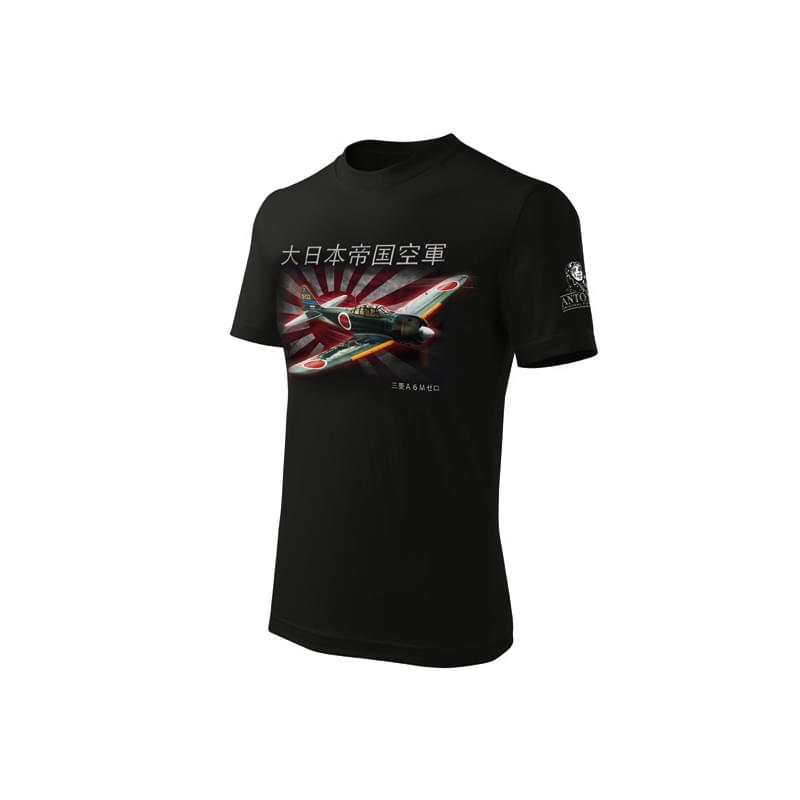ANTONIO- Tričko s letounem MITSHUBISHI A6M ZERO v.Jp vel.XXXL