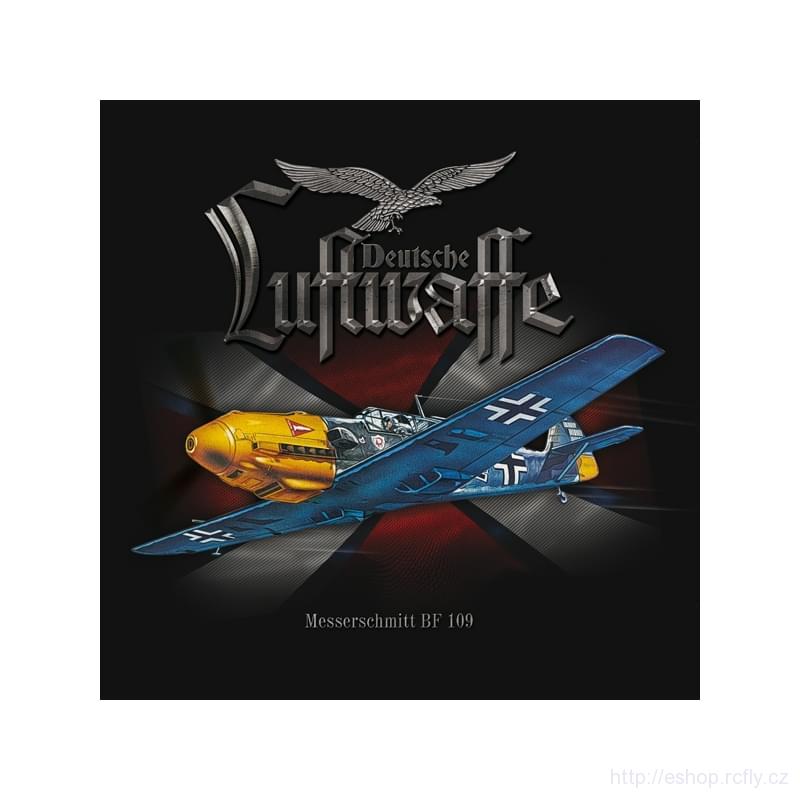 ANTONIO-Dámské tričko s letounem MESSERSCHMITT BF 109 vel.XL