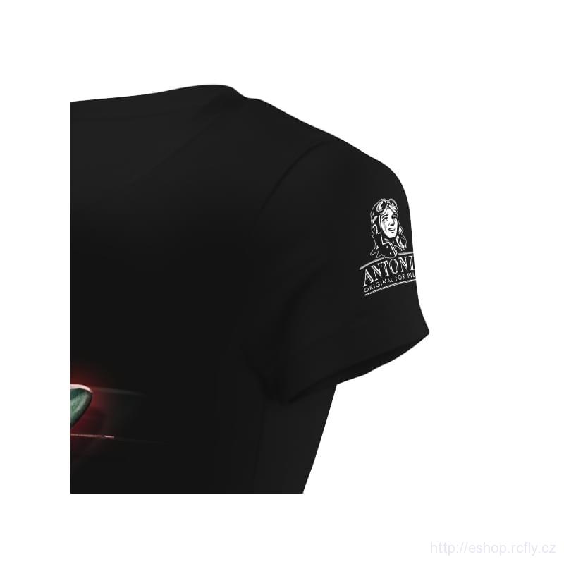 ANTONIO-Dámské tričko s letounem MITSHUBISHI A6M ZERO v.Jp vel.S