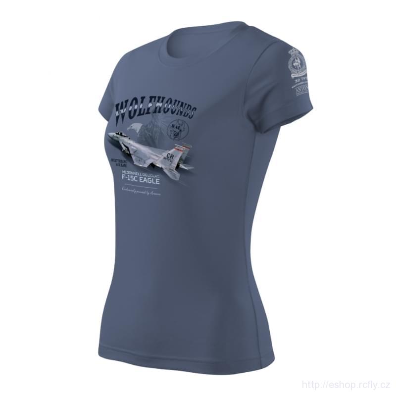 ANTONIO-Dámské tričko se stíhačkou F-15C EAGLE vel.M