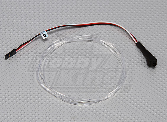 Světlovodové osvětlení modelu- červená