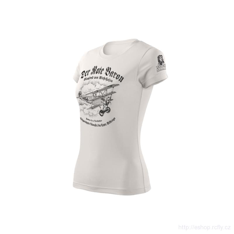 ANTONIO-Dámské tričko s trojplošníkem FOKKER DR.1 DREIDECKER 