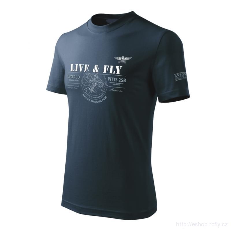 ANTONIO-Tričko s akrobatickým dvouplošníkem PITTS-2SB