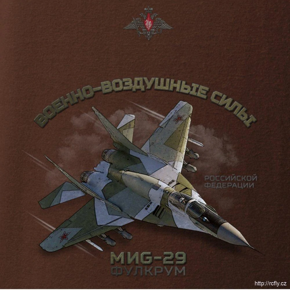 ANTONIO - Dámské tričko se stíhacím letounem MIG-29 RUS (W) vel.M