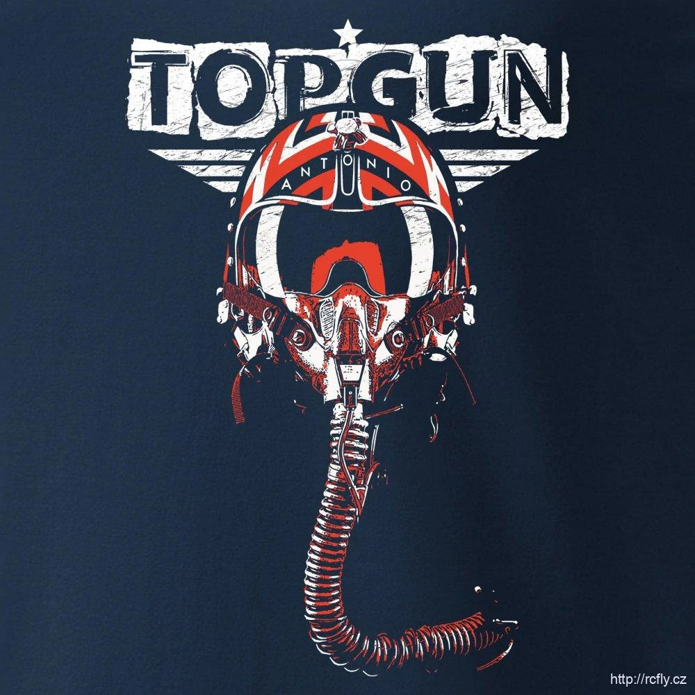 ANTONIO-Tričko s pilotní helmou TOPGUN