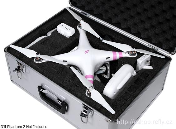Přepravní hliníkový kufr pro dron DJI Phantom