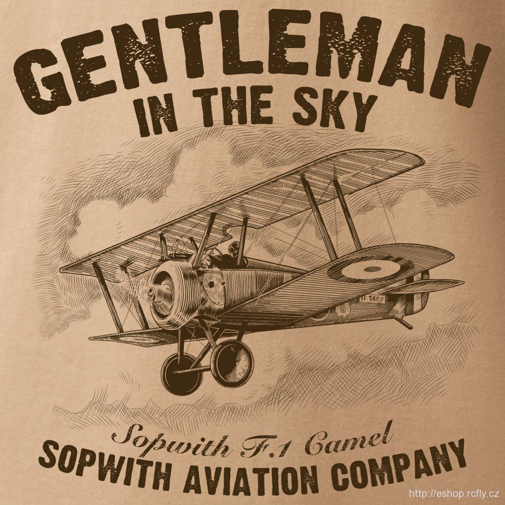 ANTONIO- Tričko s dvouplošníkem SOPWITH F-1 CAMEL vel.XL