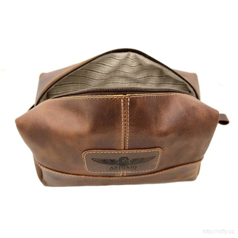 Antonio Kožená toaletní taška AMENITY KIT