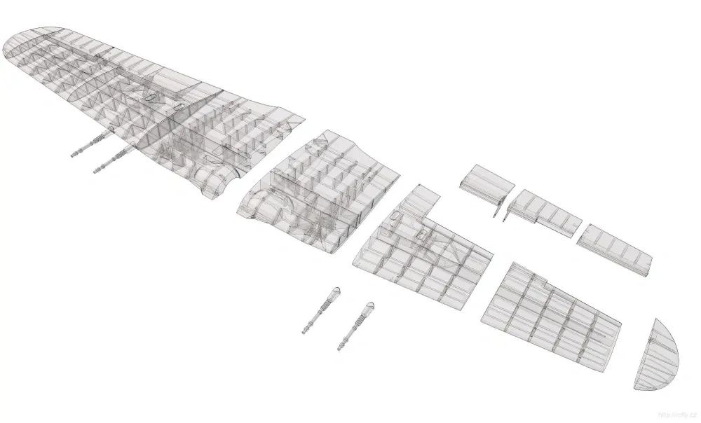 3D vytištěný model Hawker Hurricane Mk.II