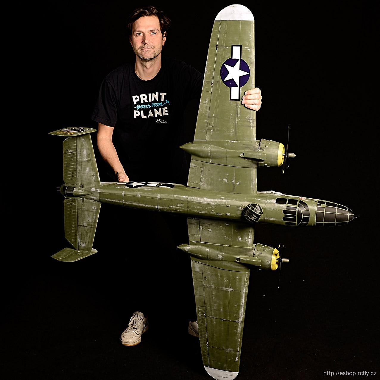 3D vytištěný model B-25 Mitchell