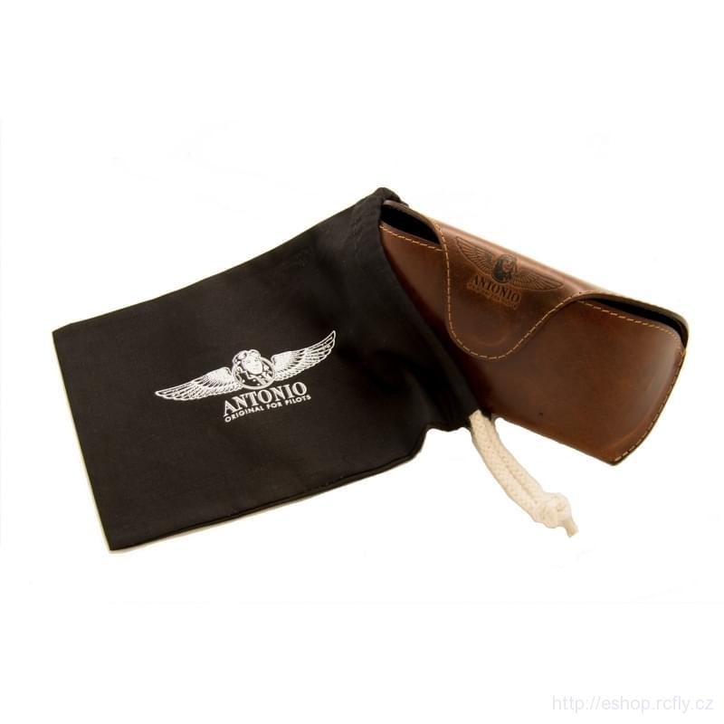 Antonio Kožené pouzdro na sluneční brýle AVIATOR