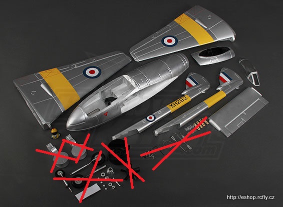 DH Vampire Parts SET Silver Durafly